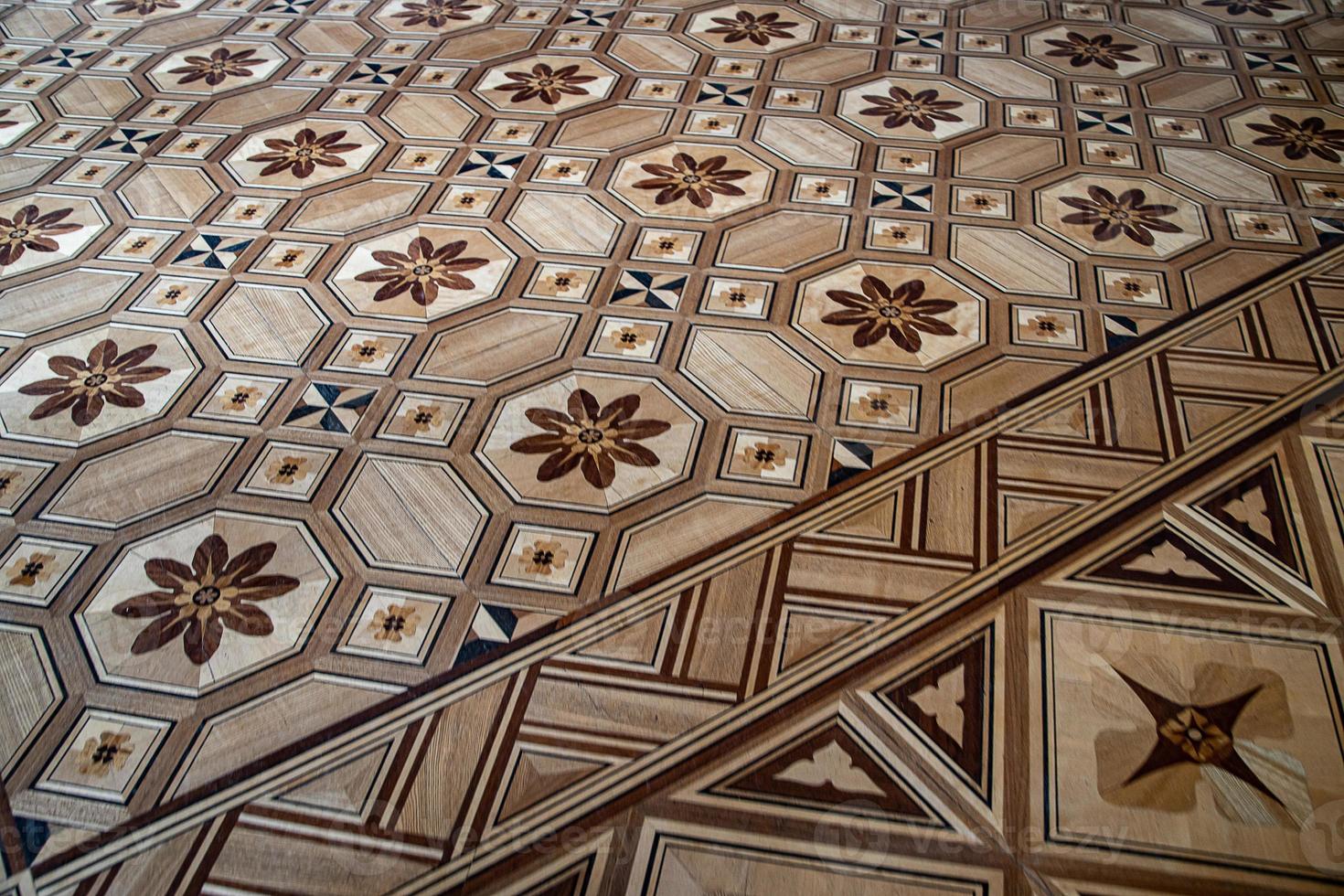 original background from an antique old wooden floor creating an interesting abstract pattern photo