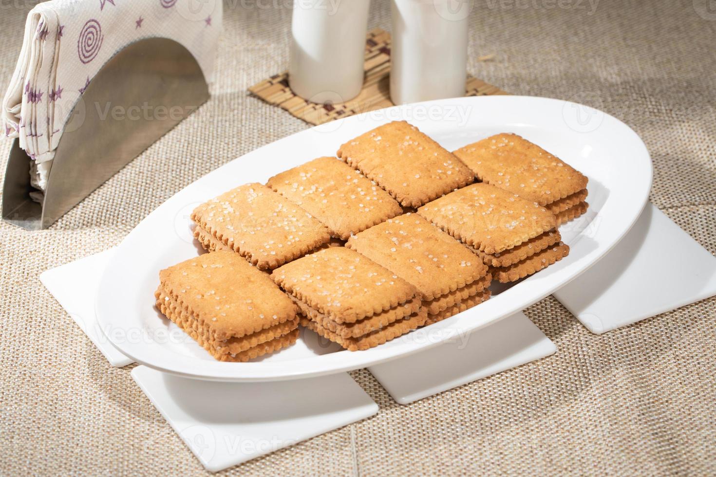 Stack of biscuits 22398650 Stock Photo at Vecteezy