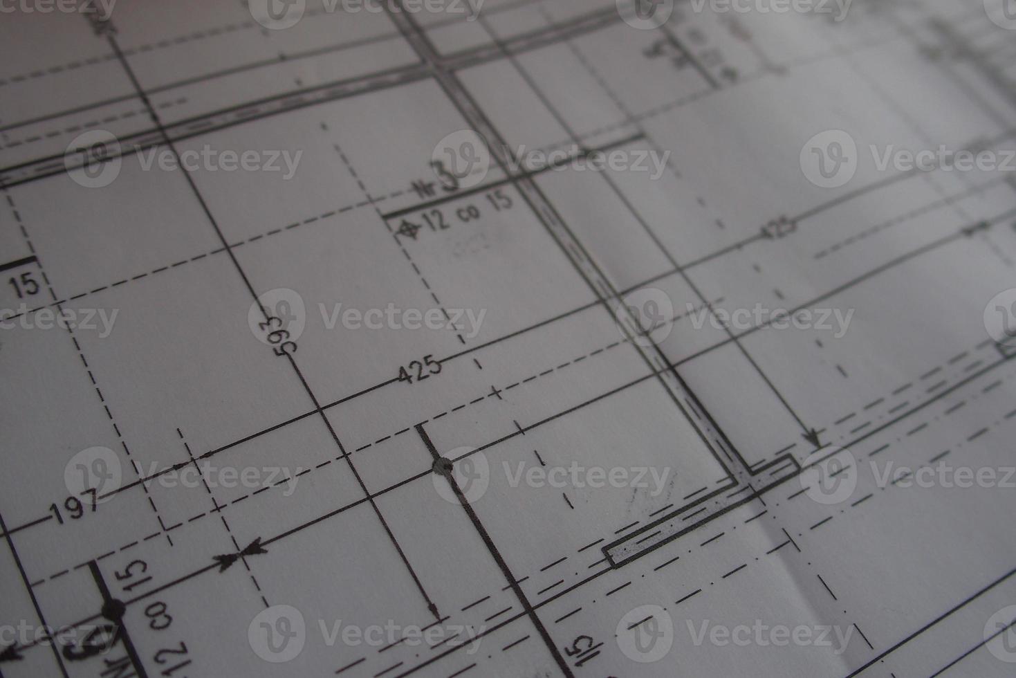 manual técnico dibujo hecho con un lápiz en rastreo papel foto