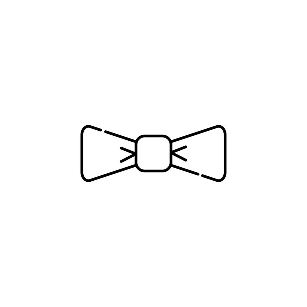 Bow Tie Isolated Line Icon. It can be used for websites, stores, banners, fliers. vector