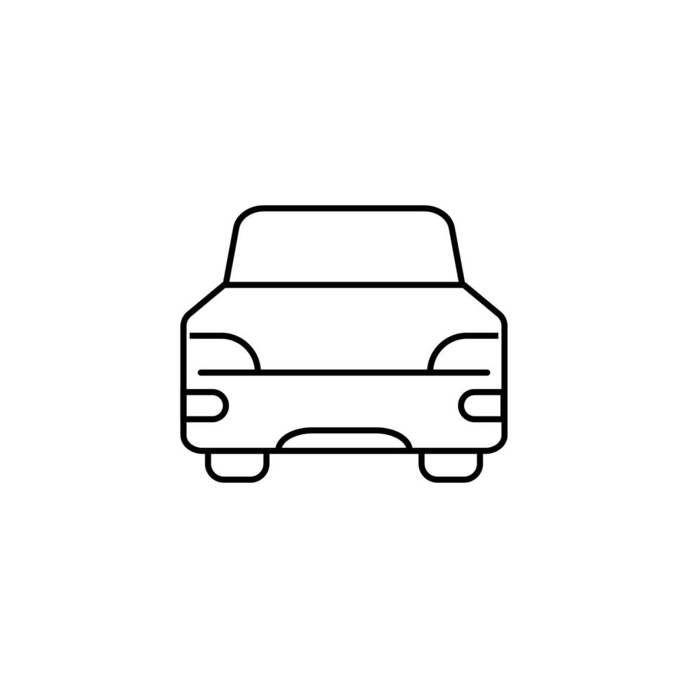 moderno coche aislado línea icono. eso lata ser usado para sitios web, historias, pancartas, volantes vector