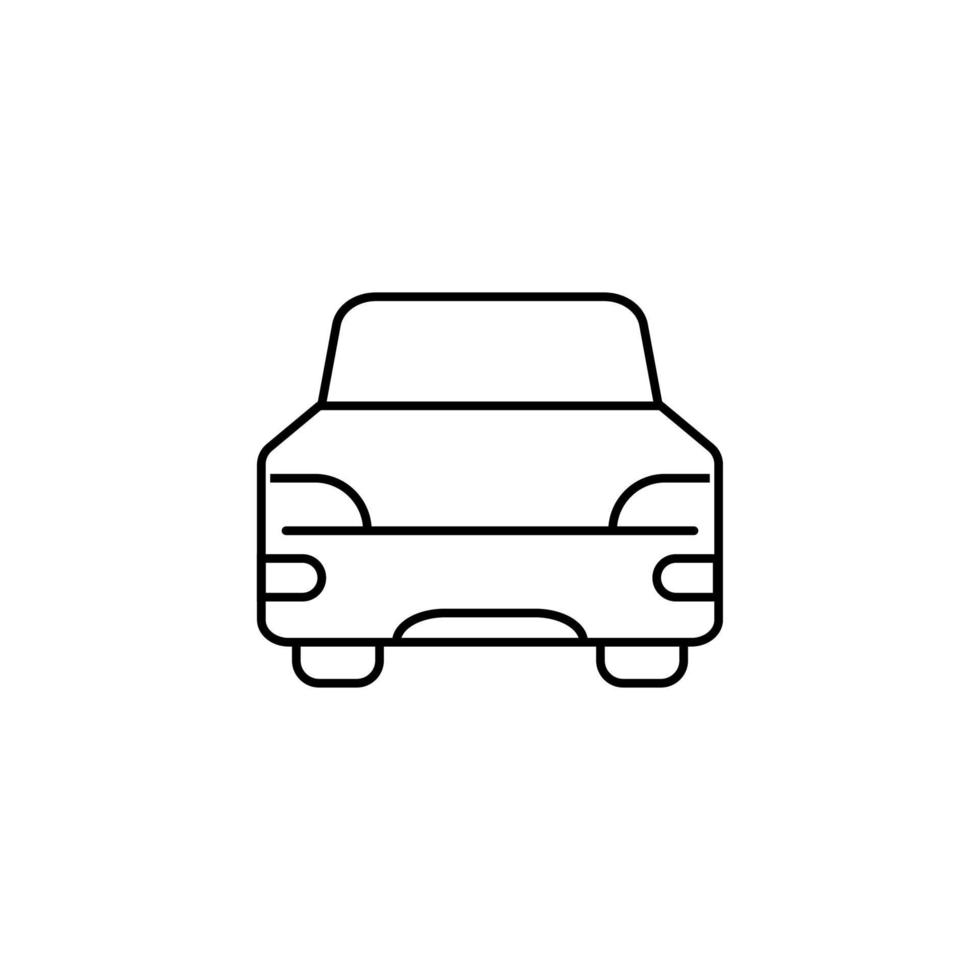 Modern Car Isolated Line Icon. It can be used for websites, stores, banners, fliers vector