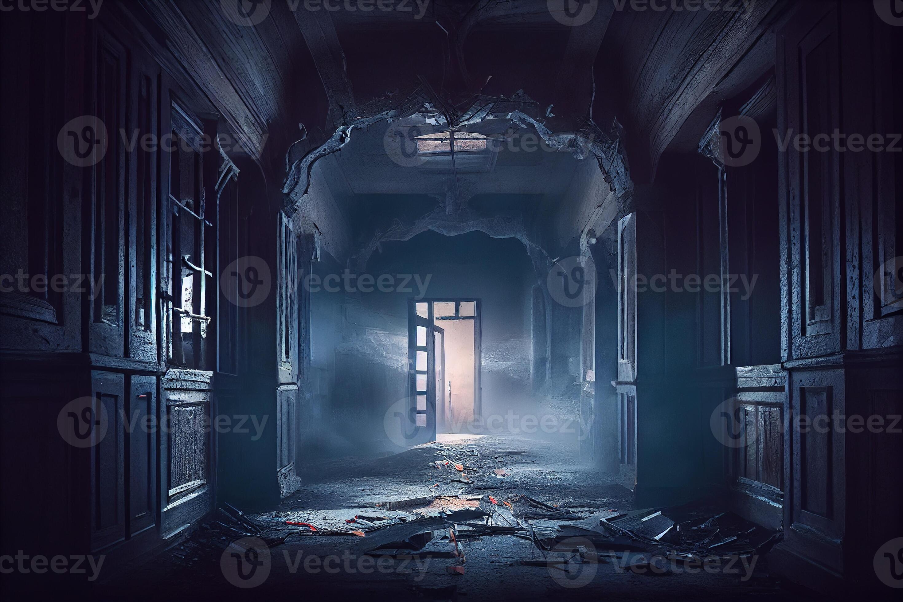 Exploring the Spooky Corridors of an Abandoned Haunted House 