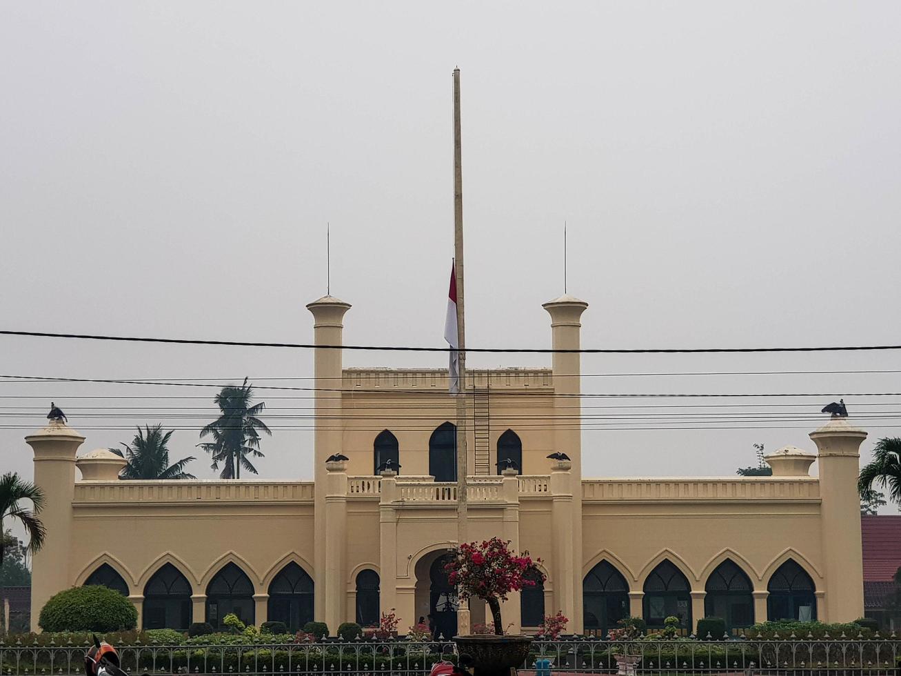 Riau, Indonesia in October 2019. The Siak Sri Indrapura Palace atau Istana Siak Indrapura which is still standing today is located in Sri Indrapura, Kp. Dalam, Siak Regency, Riau. photo