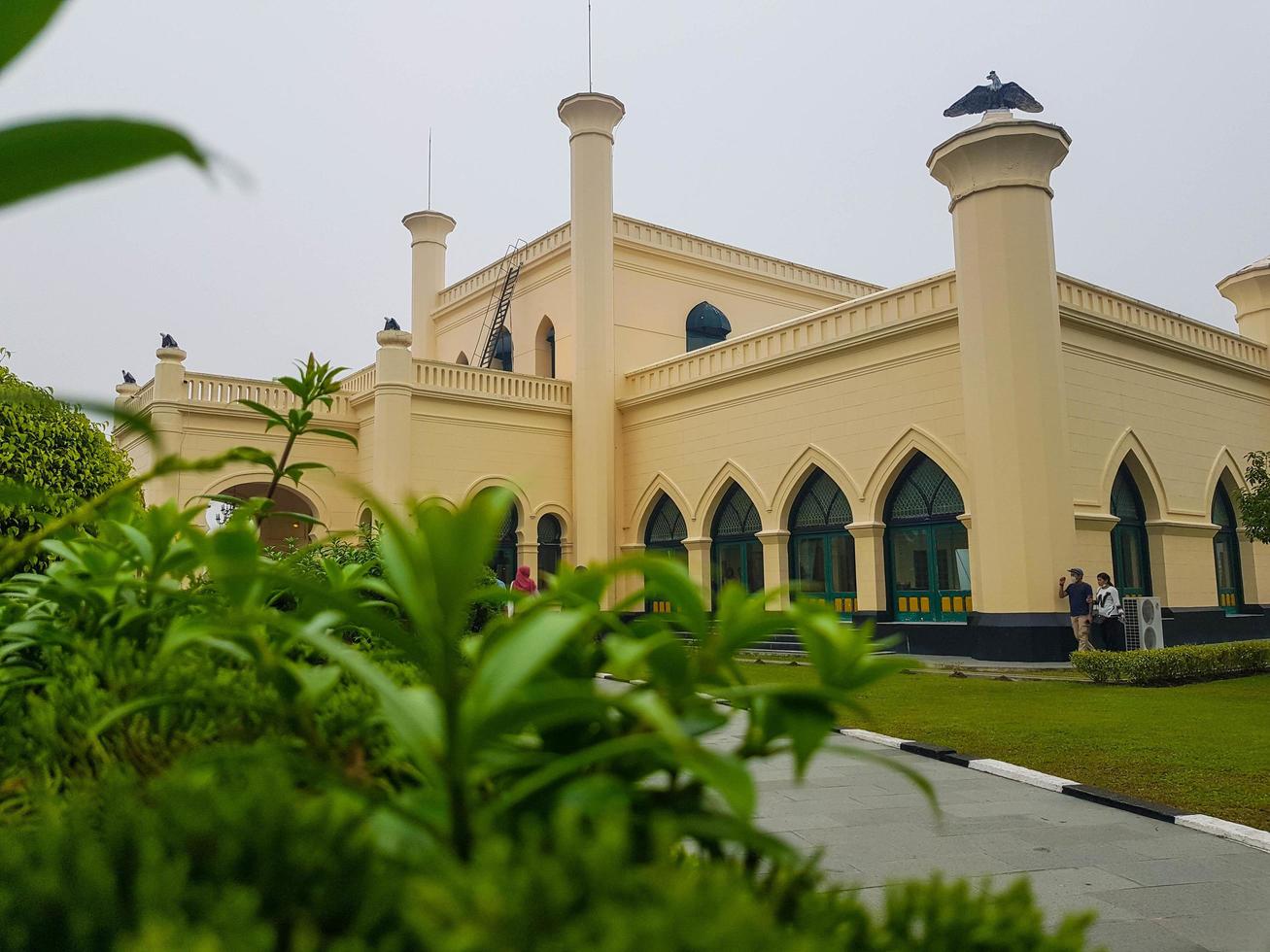Riau, Indonesia in October 2019. The Siak Sri Indrapura Palace atau Istana Siak Indrapura which is still standing today is located in Sri Indrapura, Kp. Dalam, Siak Regency, Riau. photo