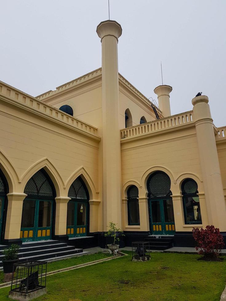 Riau, Indonesia in October 2019. The Siak Sri Indrapura Palace atau Istana Siak Indrapura which is still standing today is located in Sri Indrapura, Kp. Dalam, Siak Regency, Riau. photo