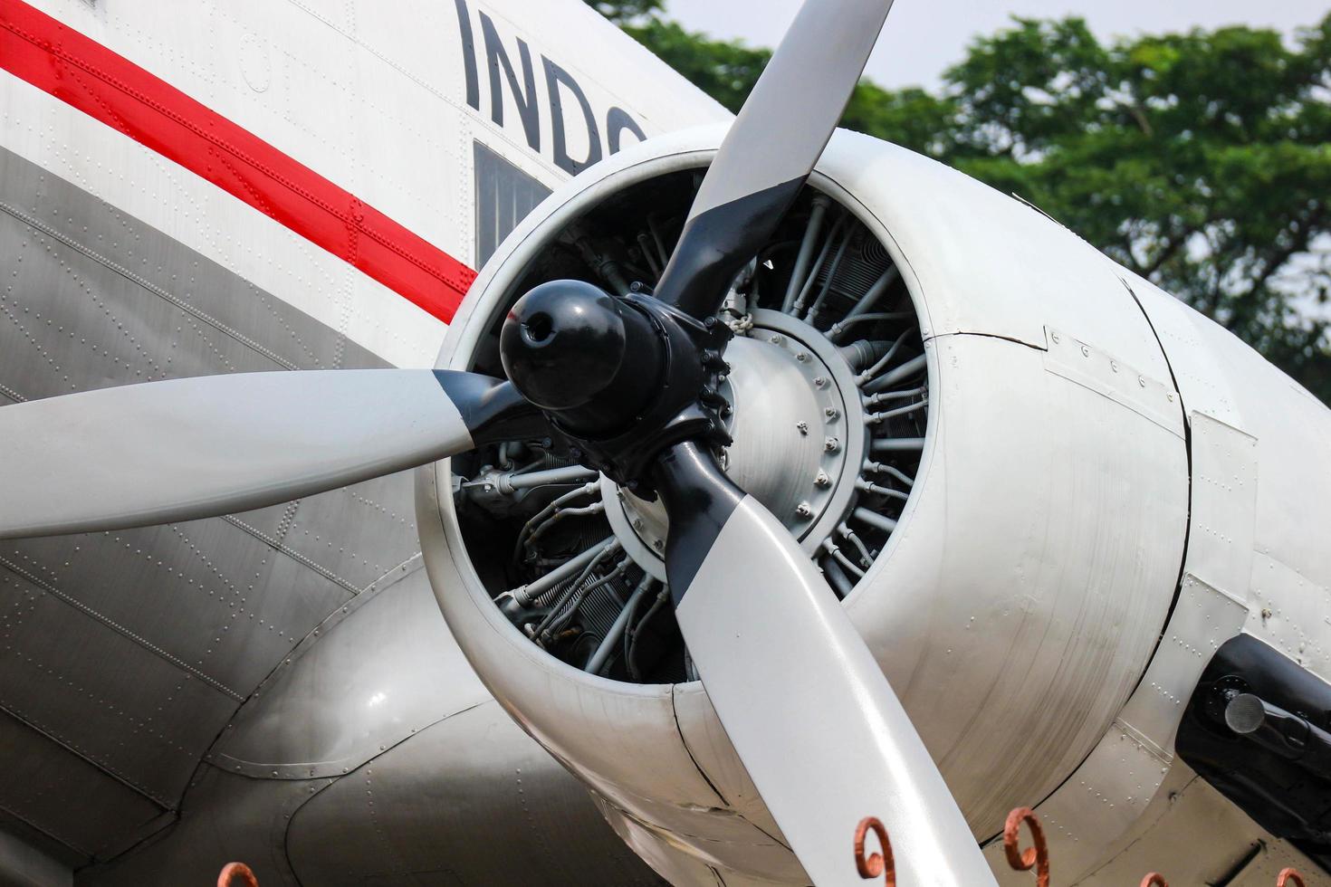 Jakarta, Indonesia in July 2022. Dakota RI-001 Seulawah is a transport aircraft which is the first aircraft belonging to the Republic of Indonesia photo