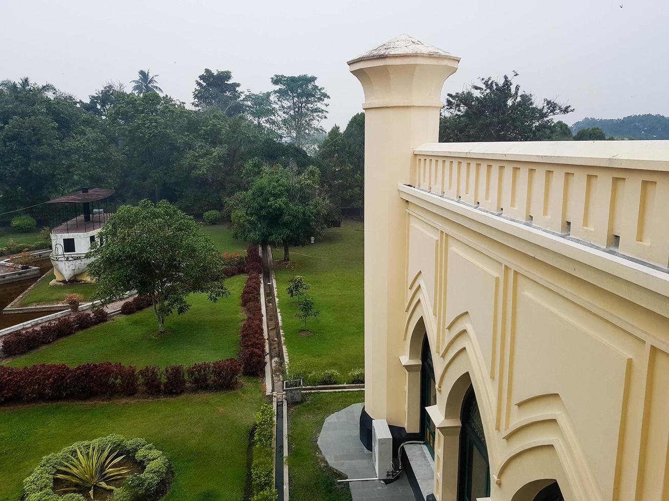 Riau, Indonesia in October 2019. The Siak Sri Indrapura Palace atau Istana Siak Indrapura which is still standing today is located in Sri Indrapura, Kp. Dalam, Siak Regency, Riau. photo