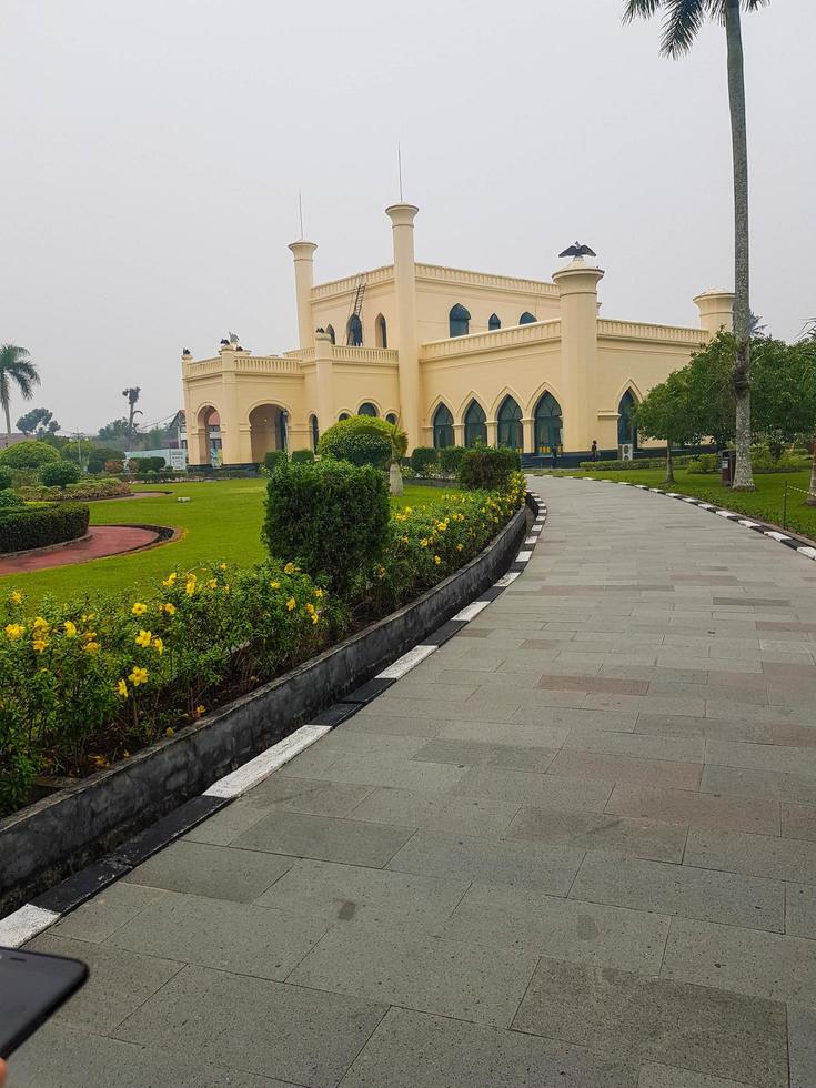 Riau, Indonesia in October 2019. The Siak Sri Indrapura Palace atau Istana Siak Indrapura which is still standing today is located in Sri Indrapura, Kp. Dalam, Siak Regency, Riau. photo