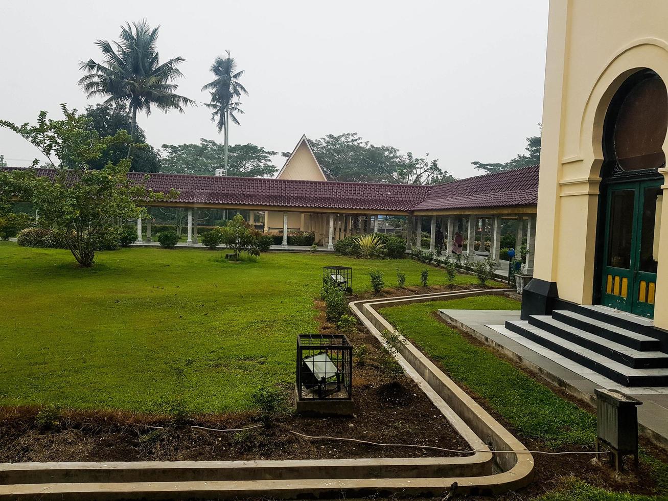 Riau, Indonesia in October 2019. The Siak Sri Indrapura Palace atau Istana Siak Indrapura which is still standing today is located in Sri Indrapura, Kp. Dalam, Siak Regency, Riau. photo