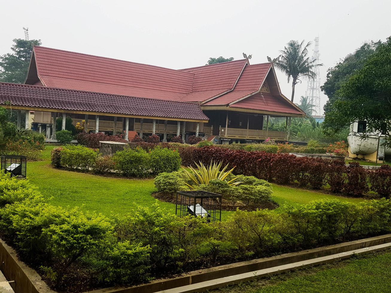 Riau, Indonesia in October 2019. The Siak Sri Indrapura Palace atau Istana Siak Indrapura which is still standing today is located in Sri Indrapura, Kp. Dalam, Siak Regency, Riau. photo