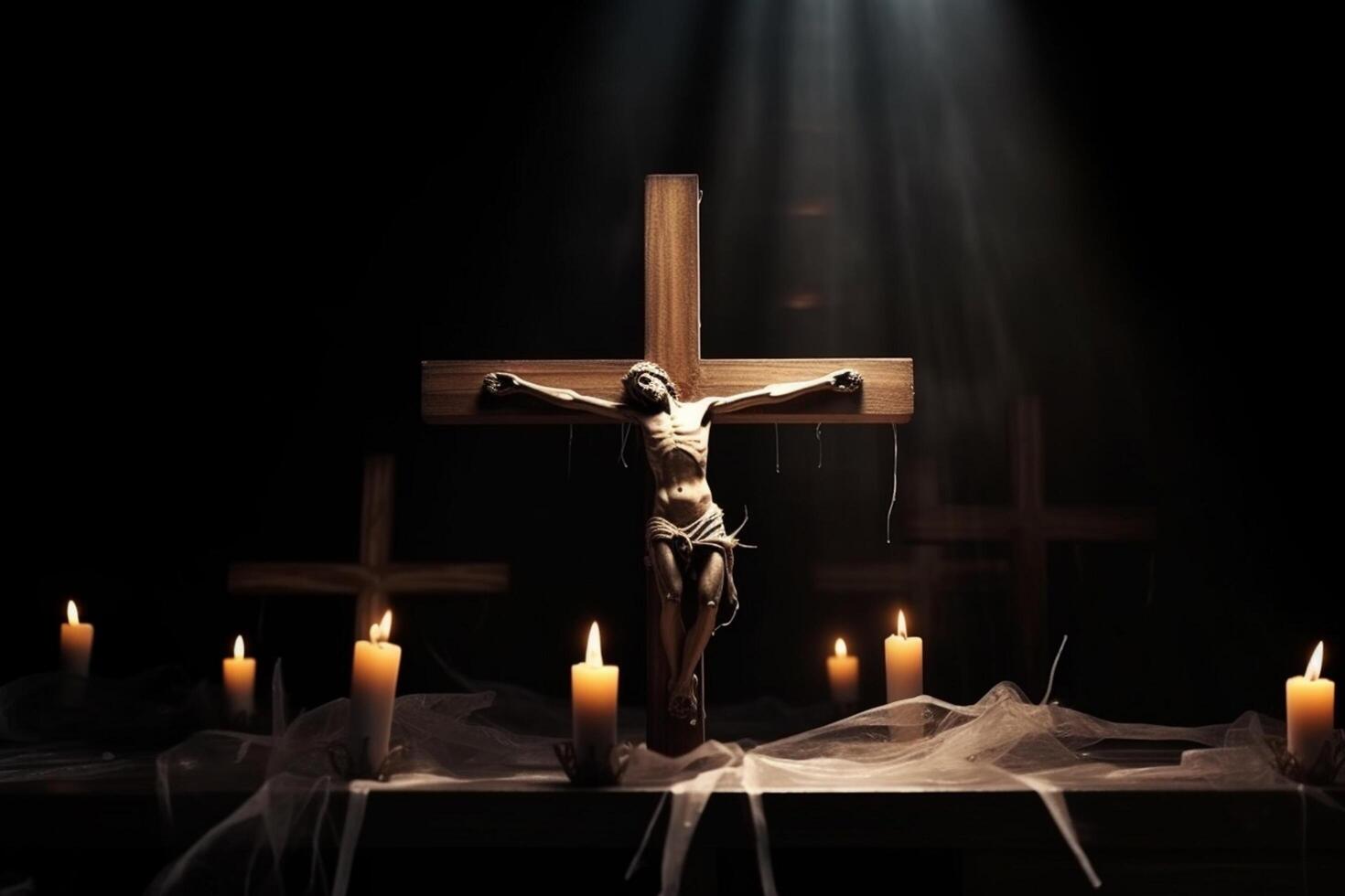 Good Friday Background Image Religious Cross photo
