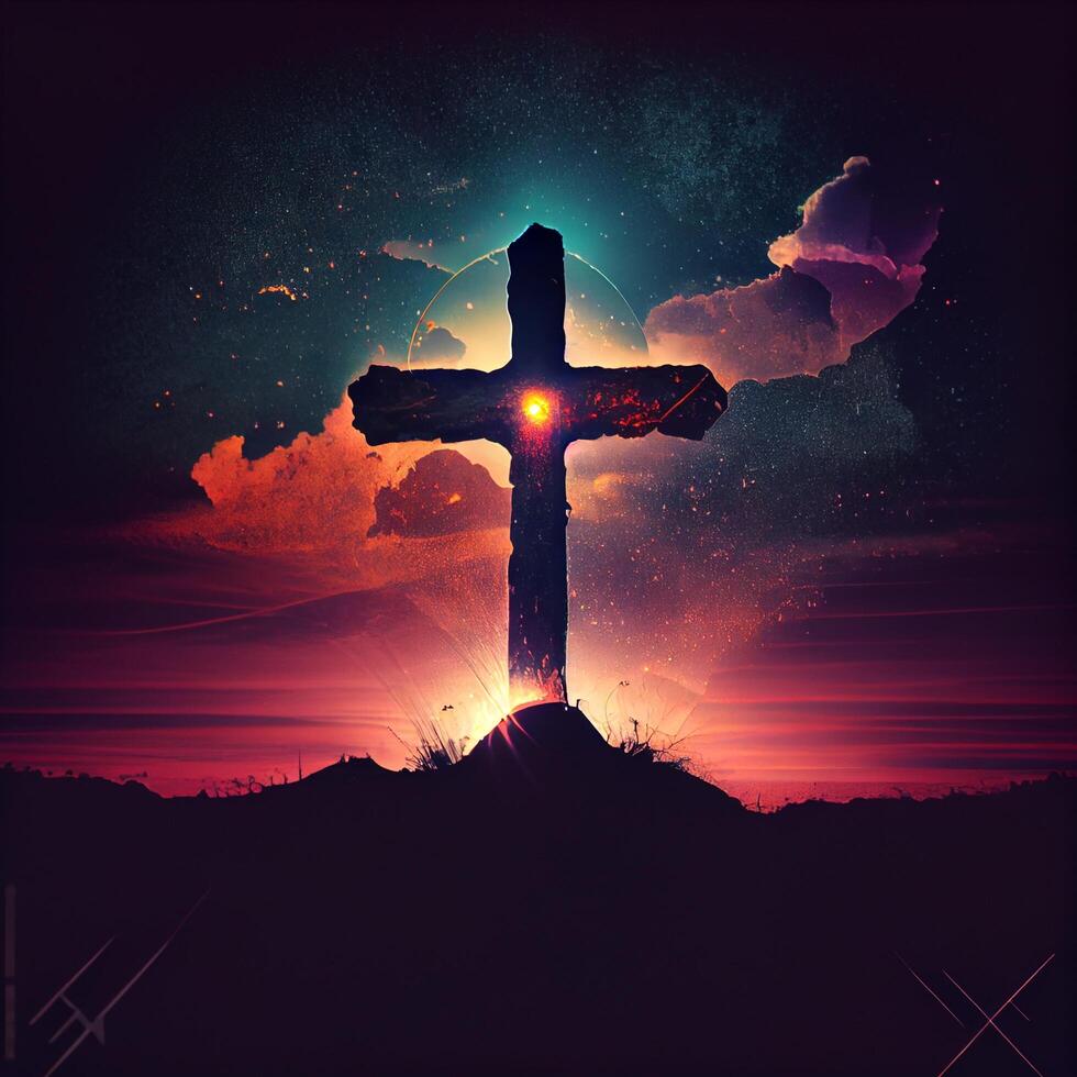 Good Friday Background Image Religious Cross photo