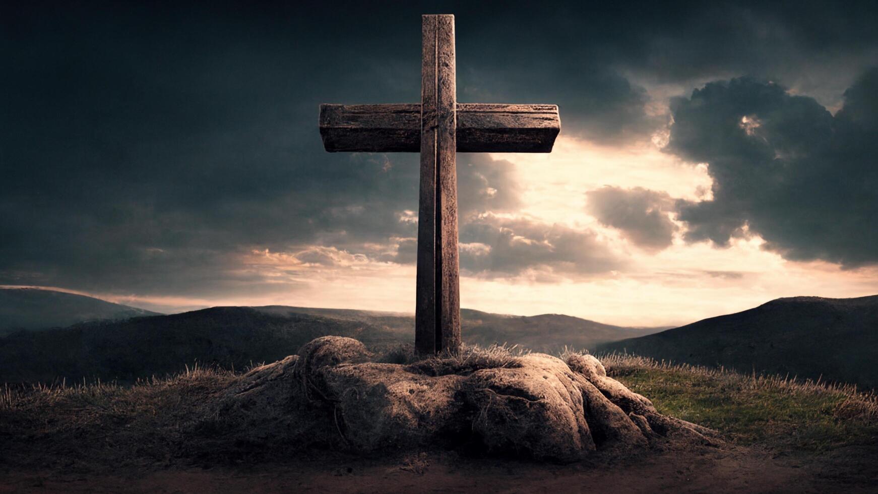 Good Friday Background Image Religious Cross photo