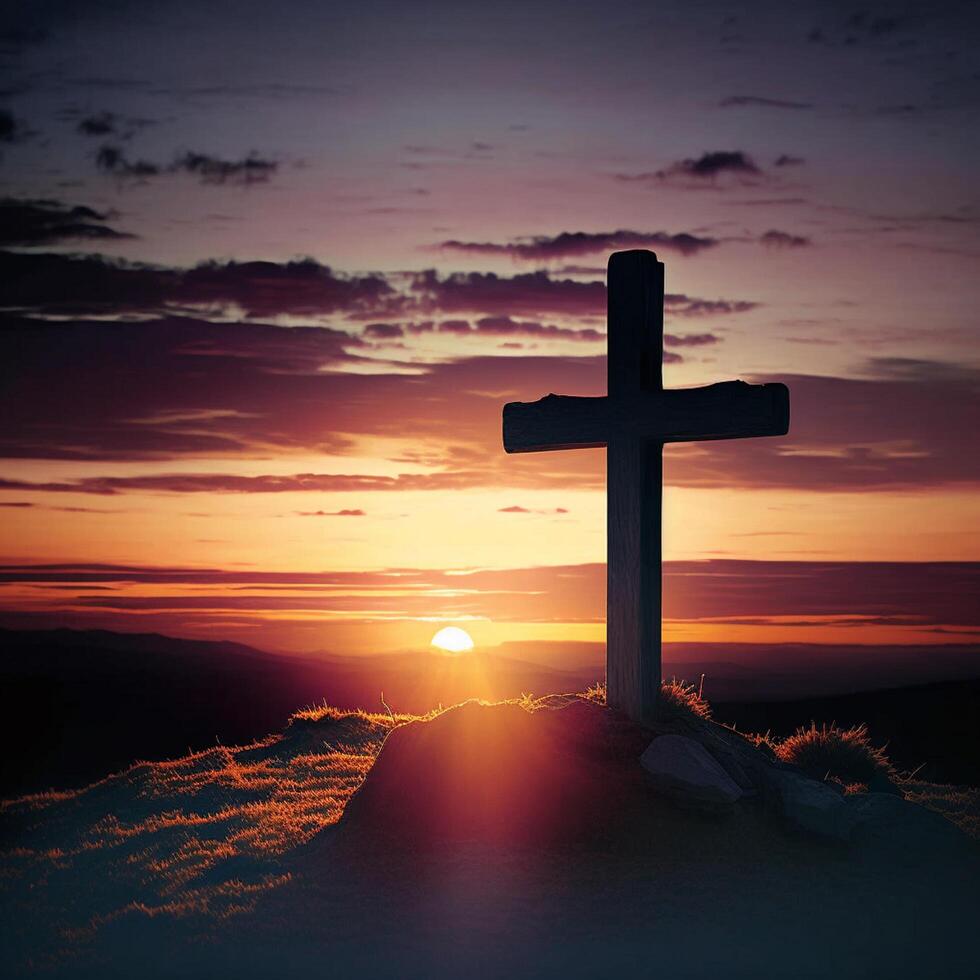 Good Friday Background Image Religious Cross photo