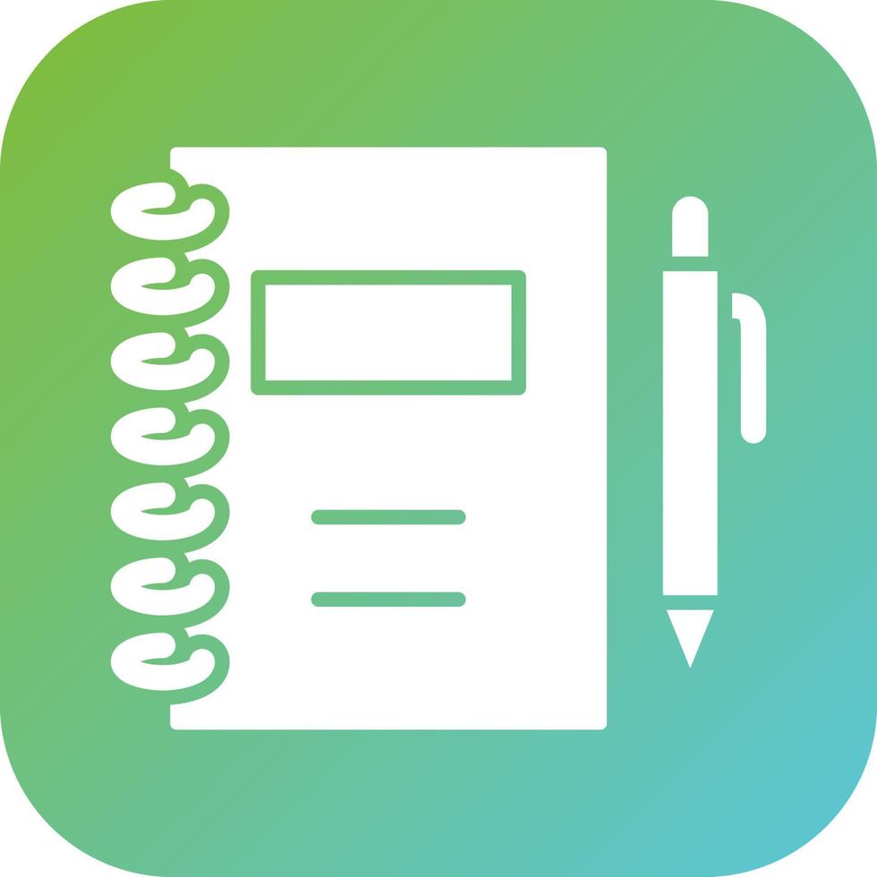 Notebook Vector Icon Style