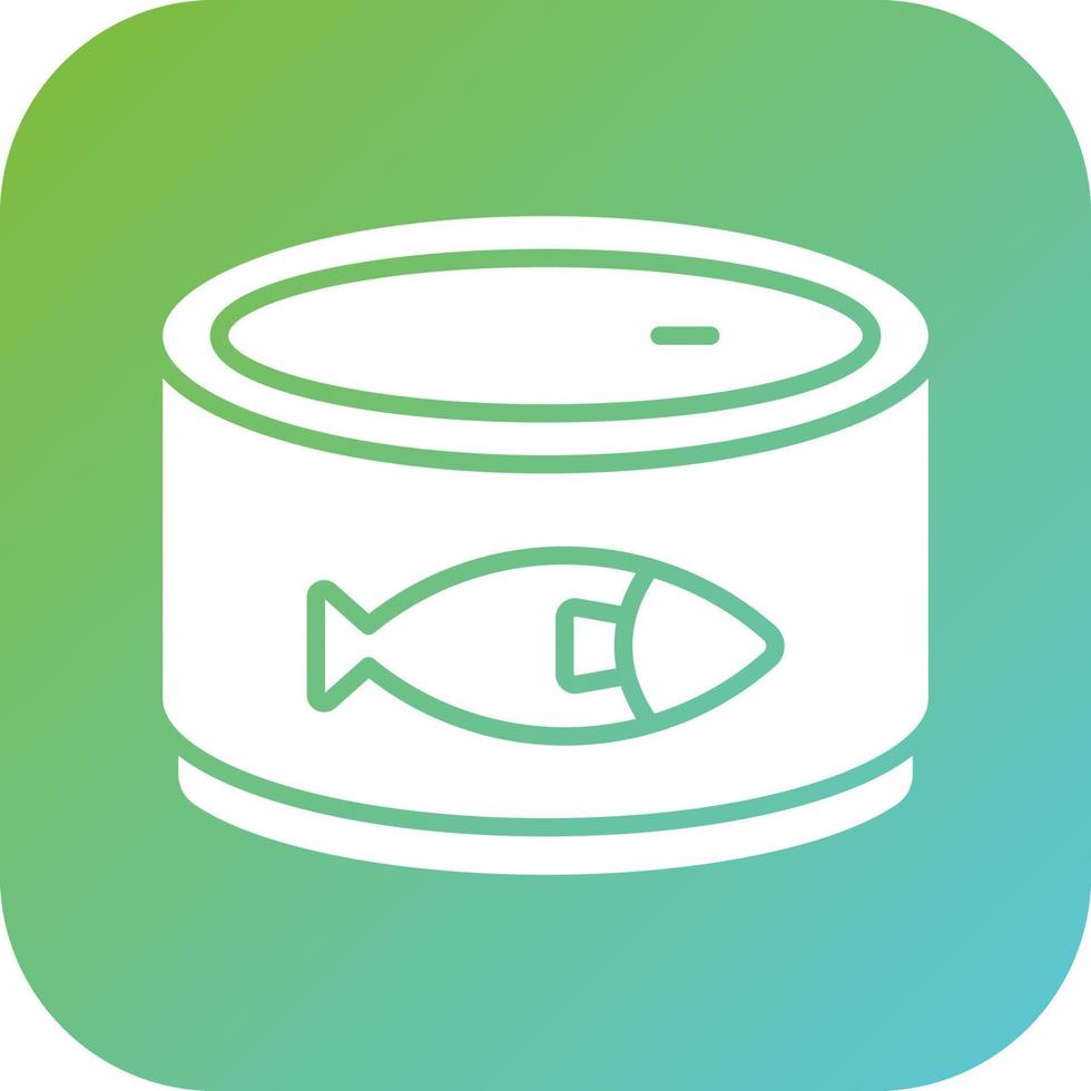 Canned Food Vector Icon Style