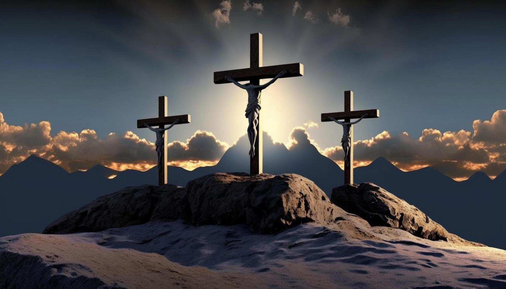 Good Friday Background Image Religious Cross photo
