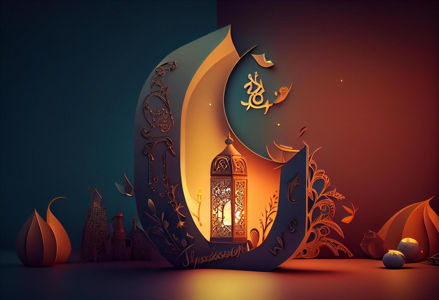 Happy Eid Mubarak Wishes Ramadan Mubarak in Arabic and Urdu Eid Images for Muslim photo