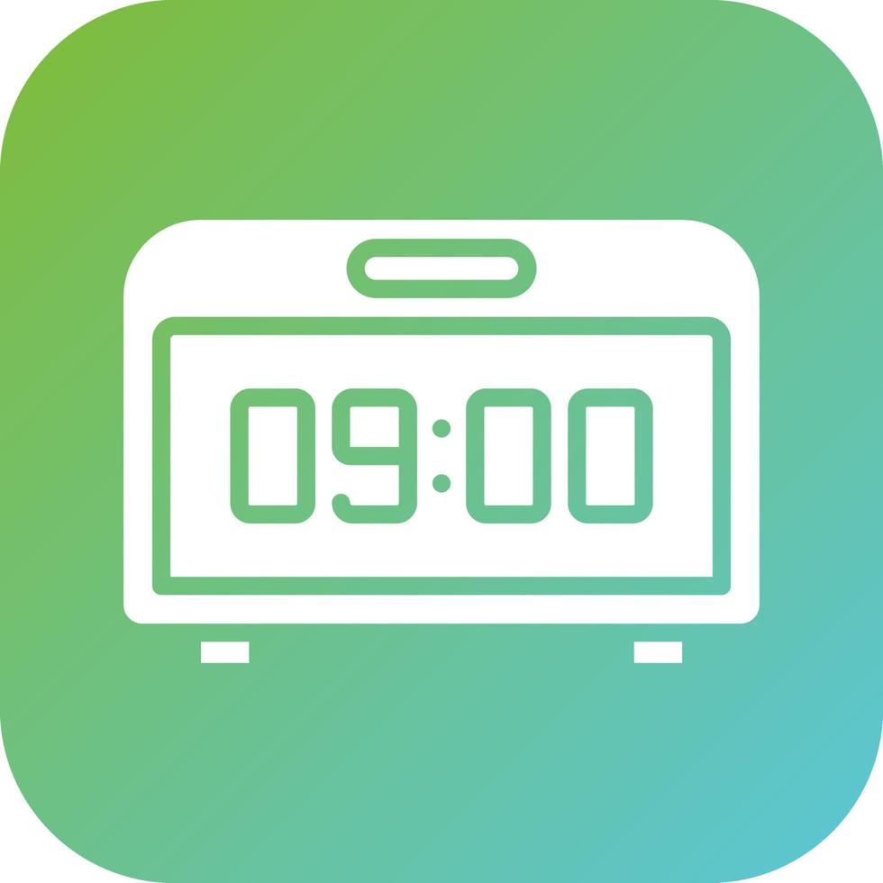 Digital Clock Vector Icon Style