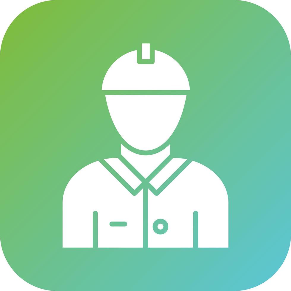 Male Engineer Vector Icon Style