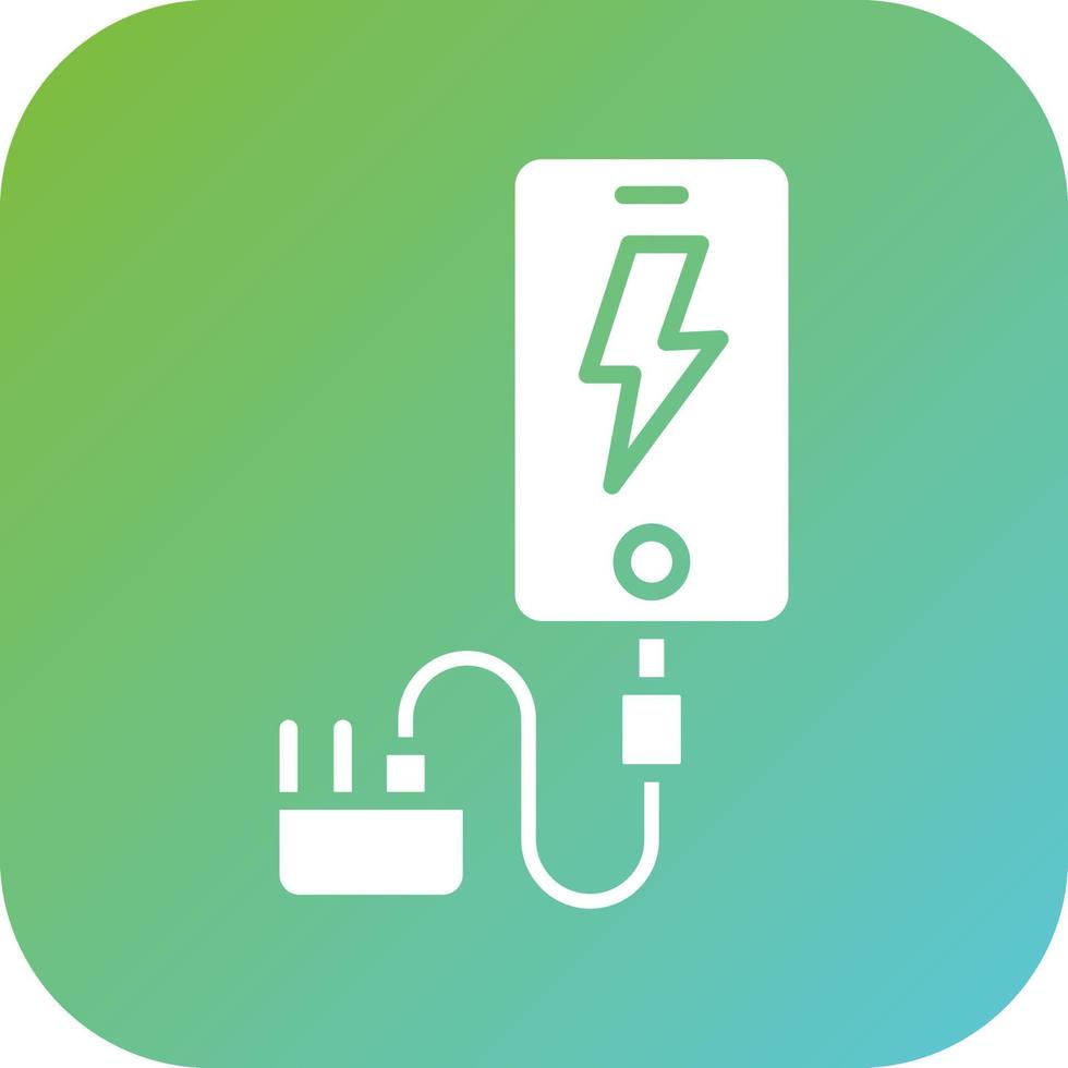 Smartphone Charger Vector Icon Style