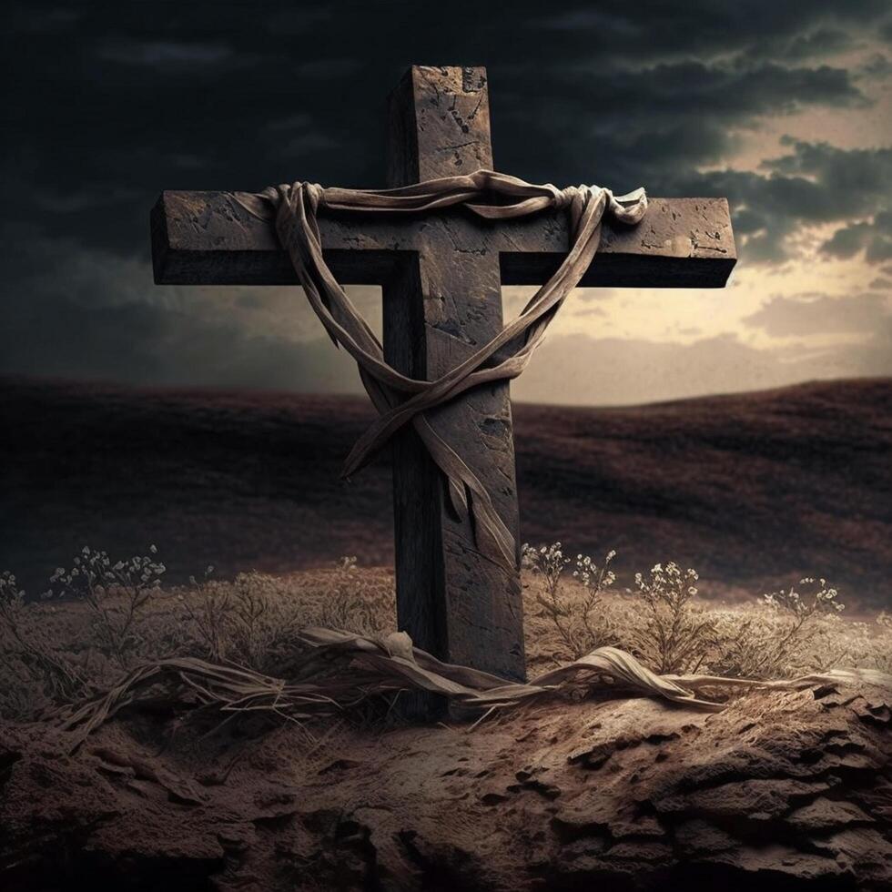 Good Friday Background Image Religious Cross photo