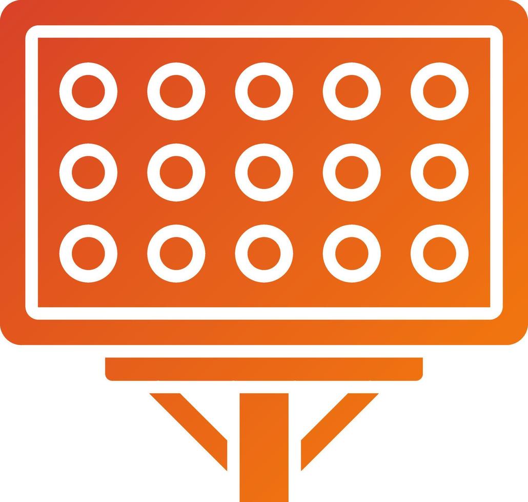 Stadium Lights Vector Icon Style