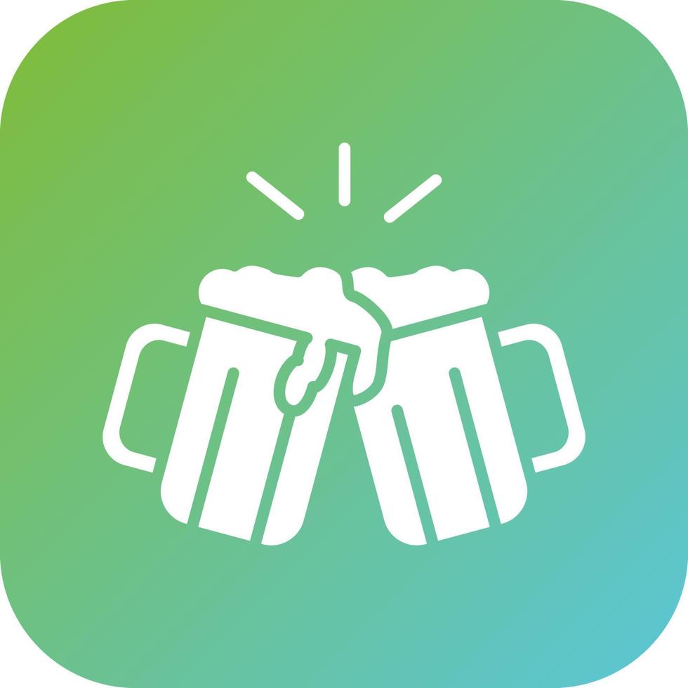 Beers Toasting Vector Icon Style