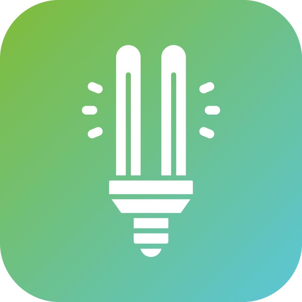 Cfl Compact Bulb Vector Icon Style