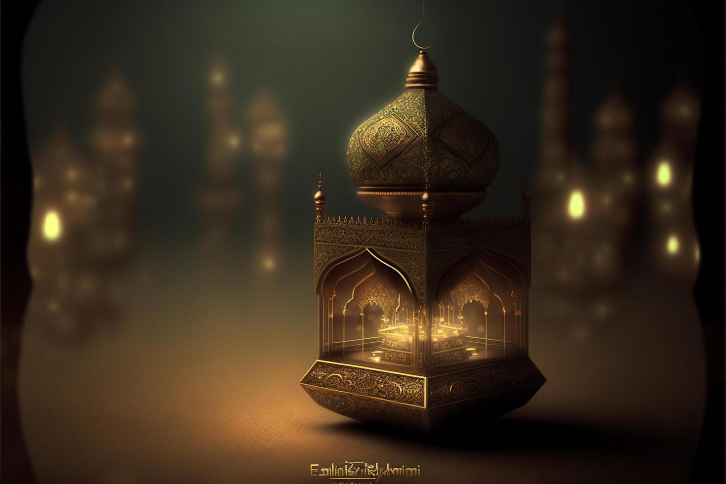 Happy Ramadan Mubarak Eid Mubarak photo