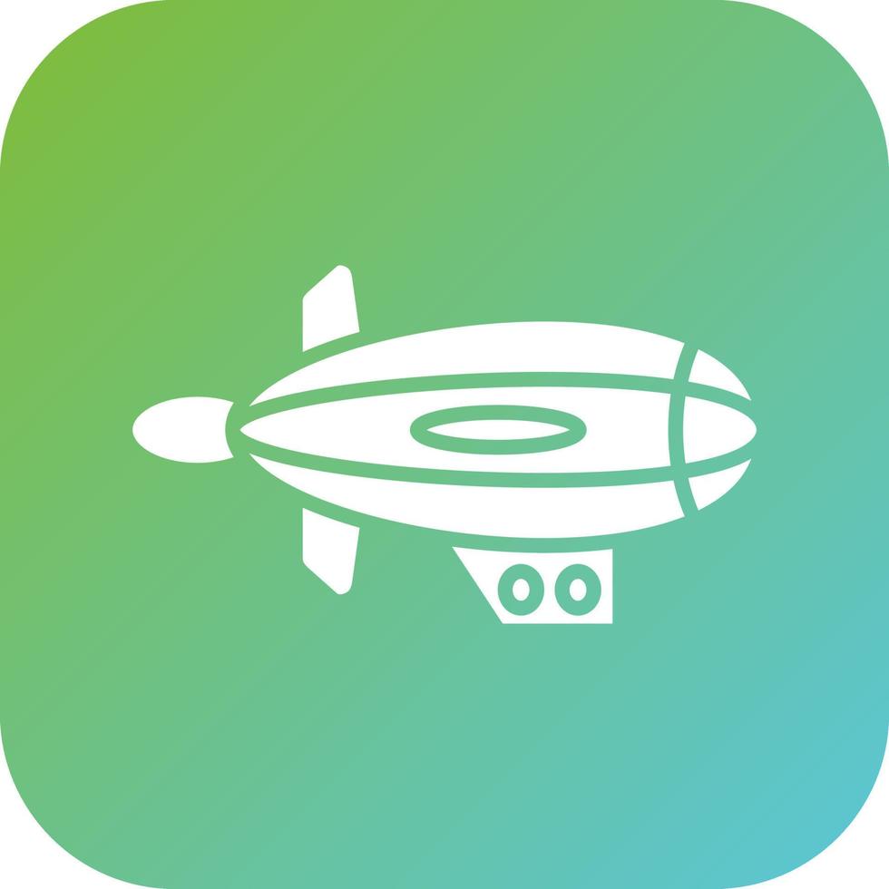 dirigible vector icono estilo