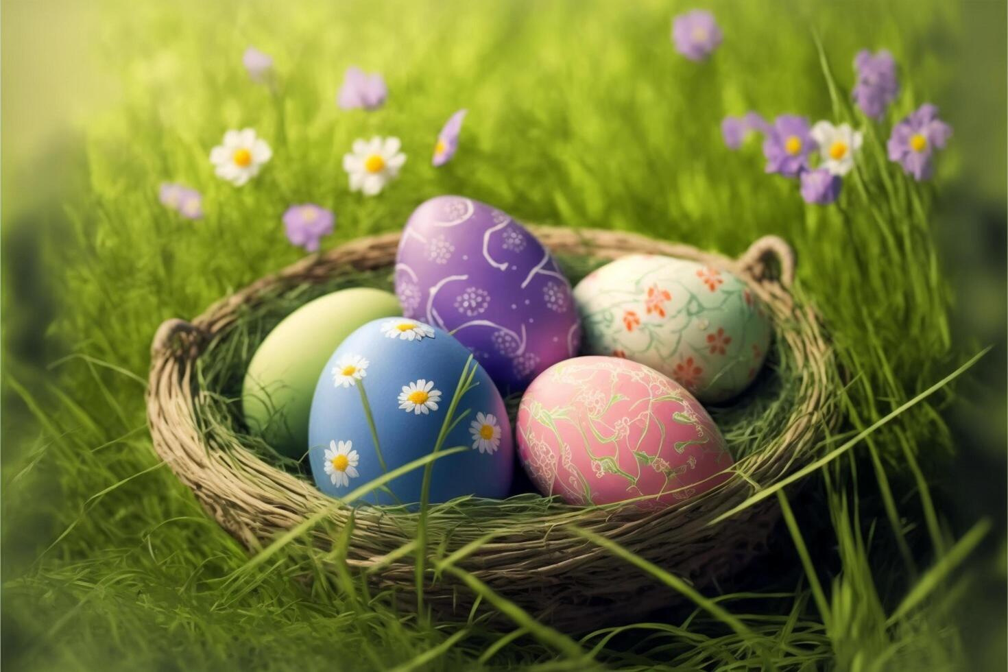 Happy Easter eggs easter bunny 4K HD Images for Wallpaper and easter