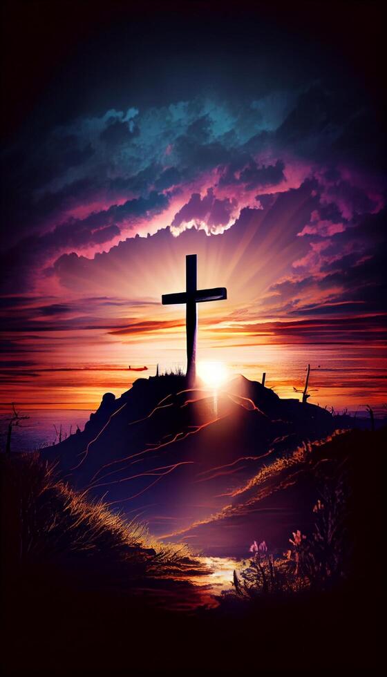 Good Friday Background Image Religious Cross photo