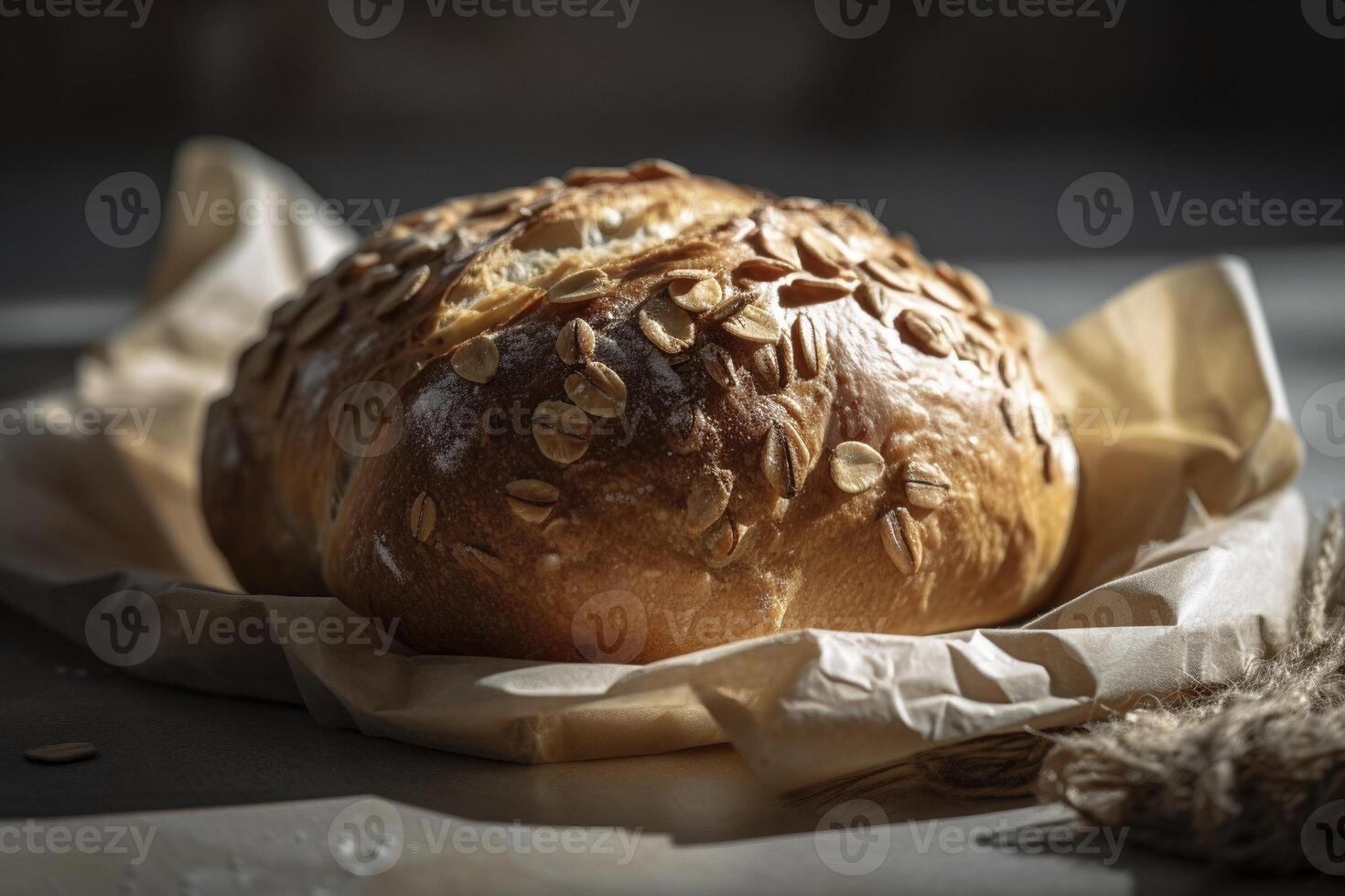 Sourdough fresh bread created with generative AI 22403148 Stock Photo