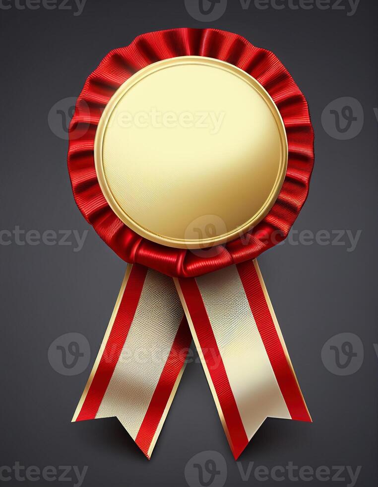 Award medal, created with photo