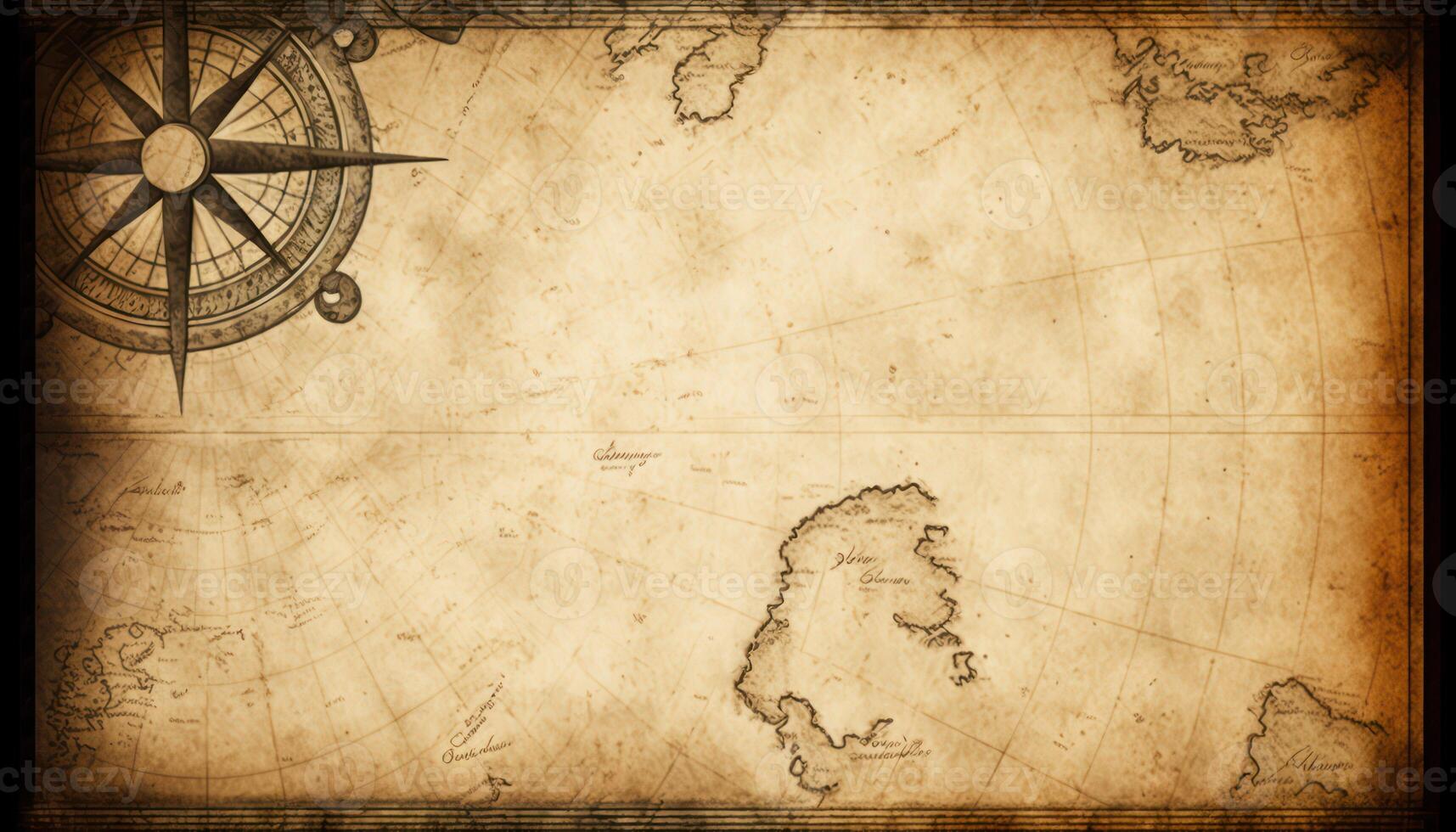 Old nautical grunge map background. photo