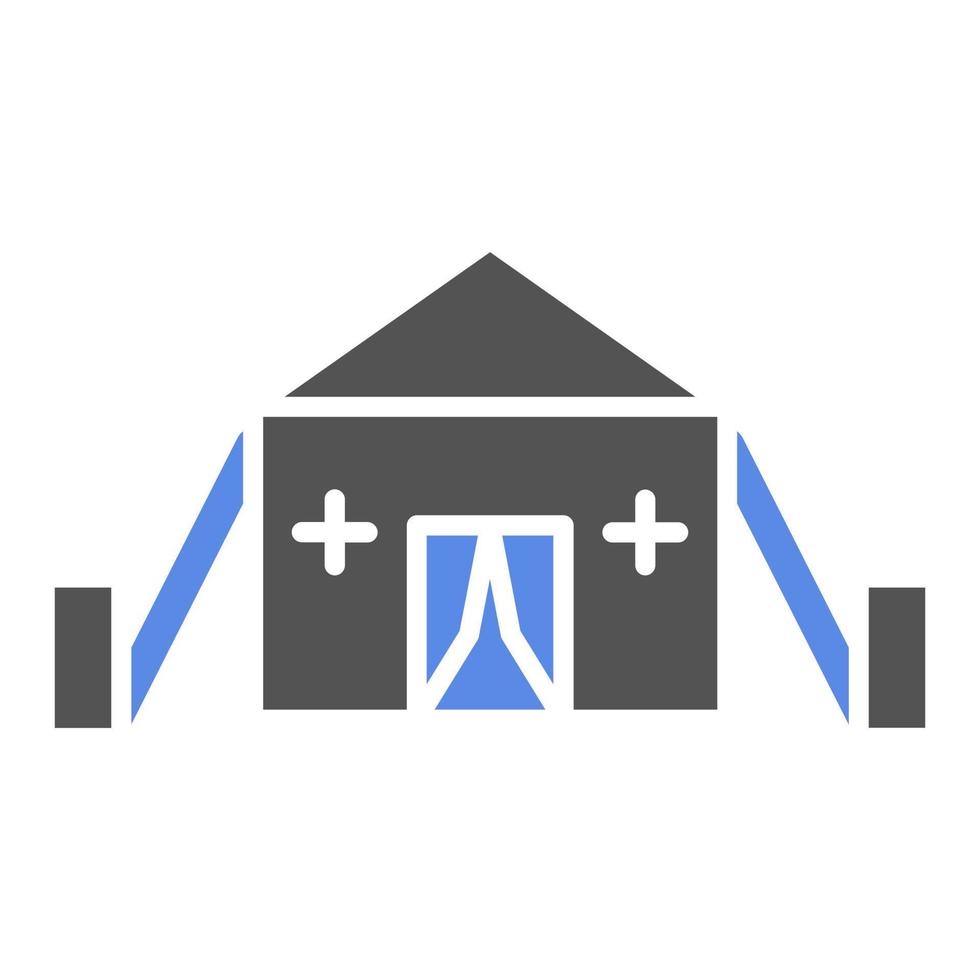 Hospital Tent Vector Icon Style