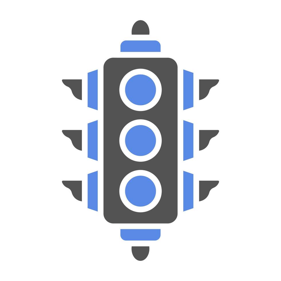 Traffic Light Vector Icon Style