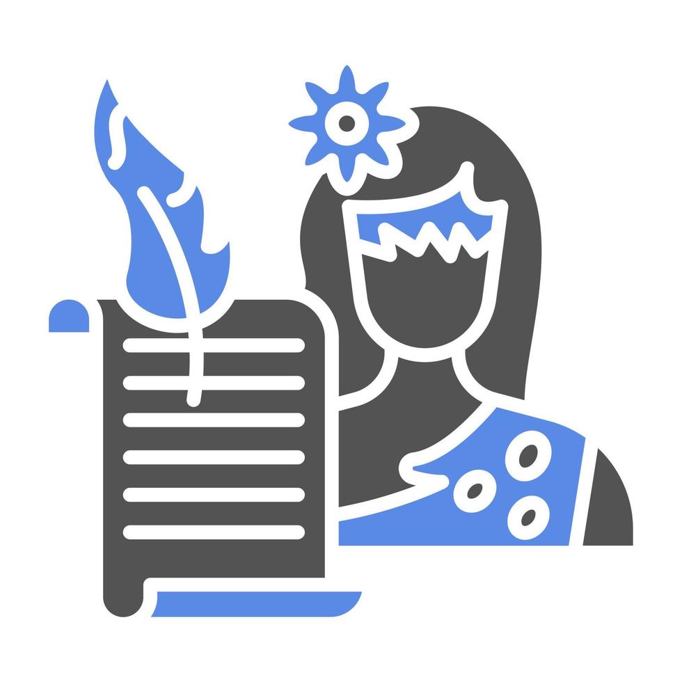 Historian Woman Vector Icon Style