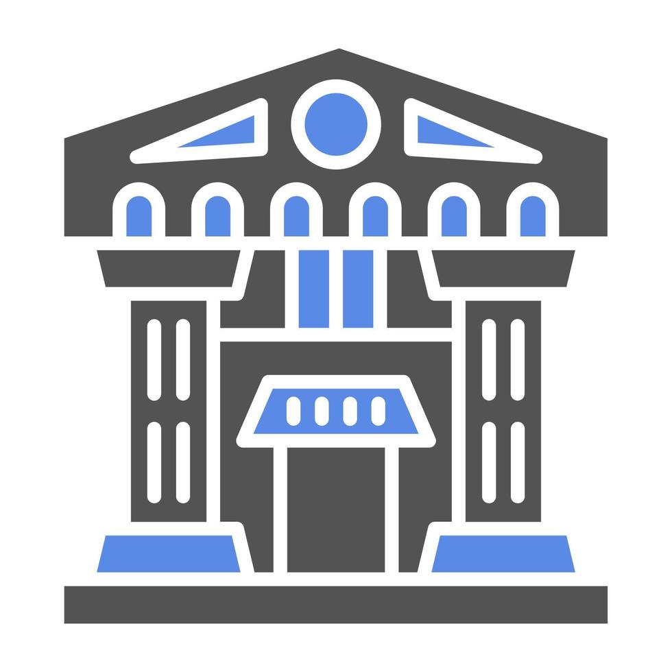 Architecture Museum Vector Icon Style