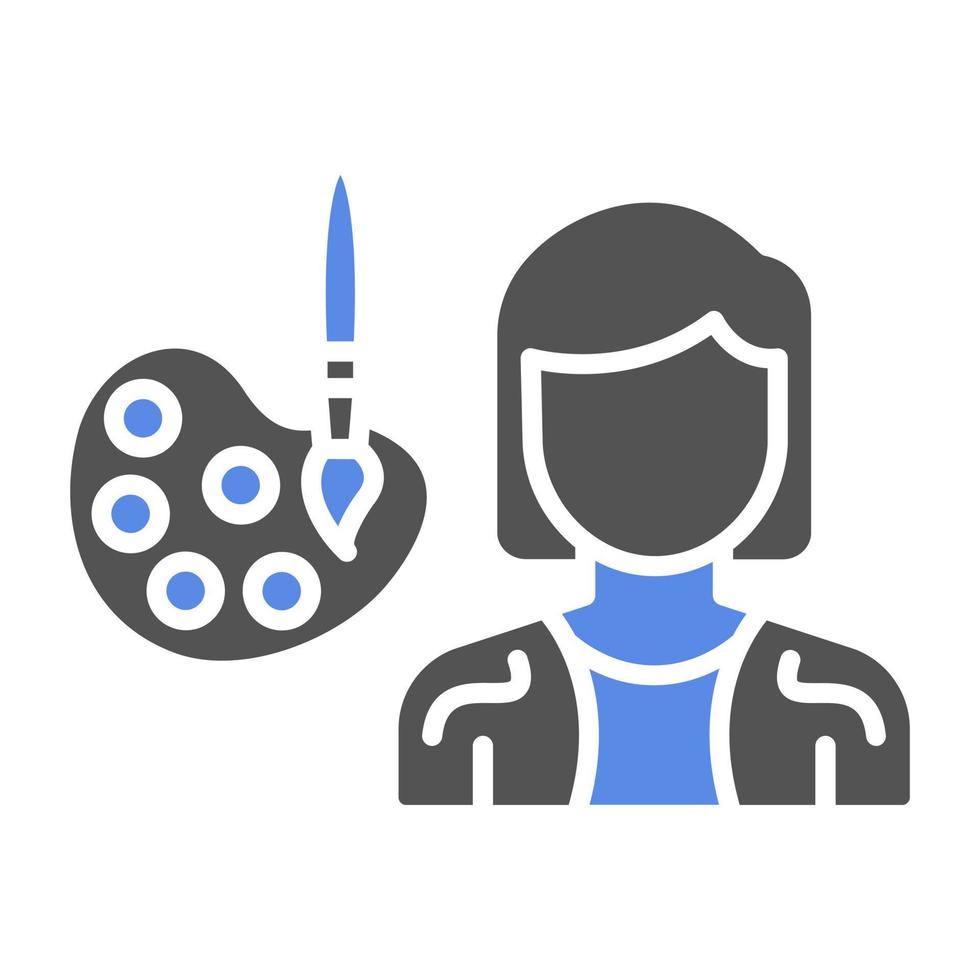 Conservator Female Vector Icon Style