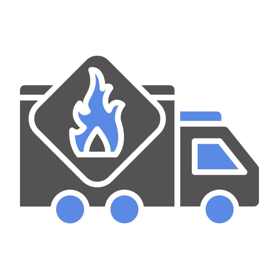 Flammable Vector Icon Style