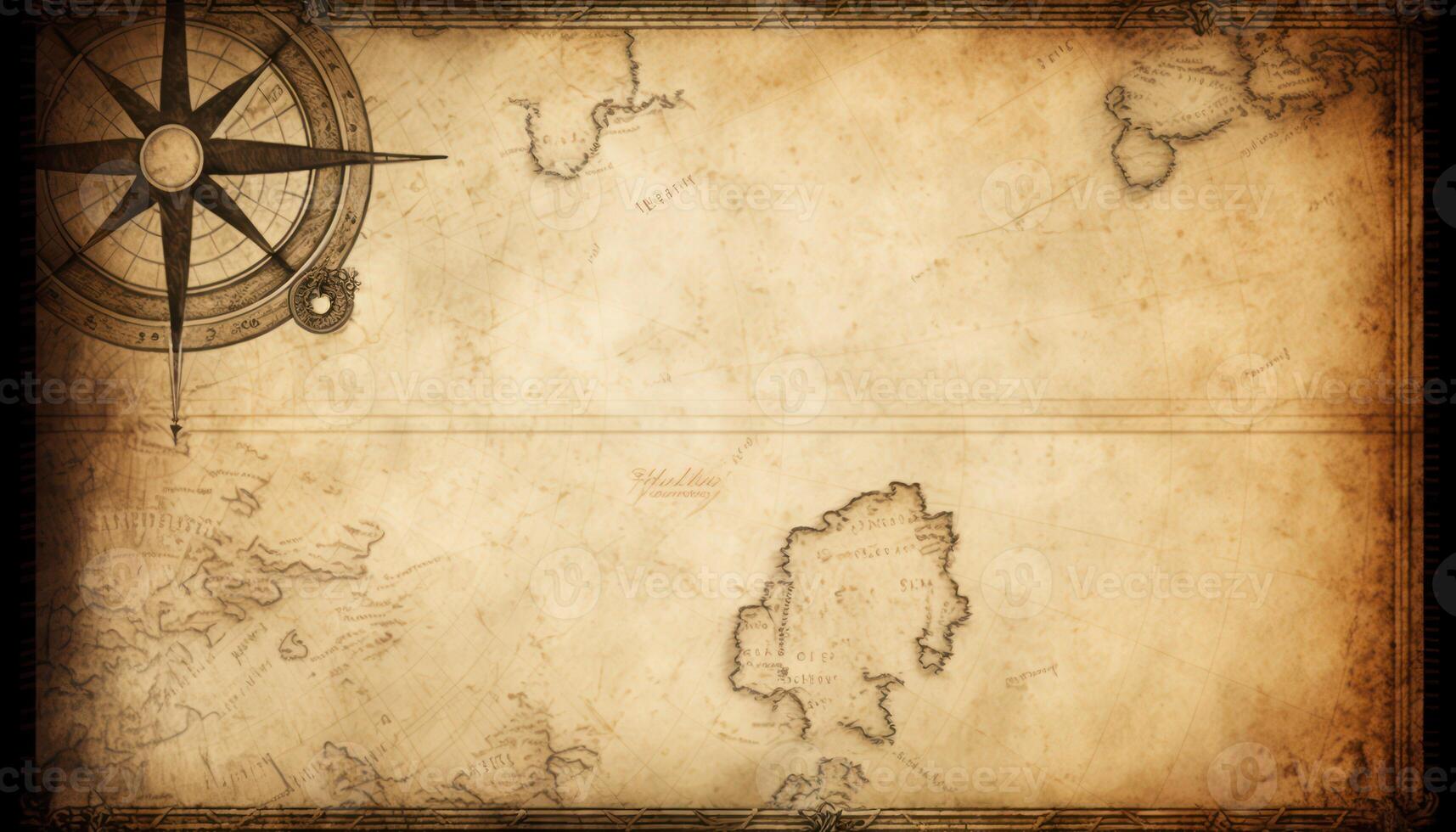 Old nautical grunge map background. photo