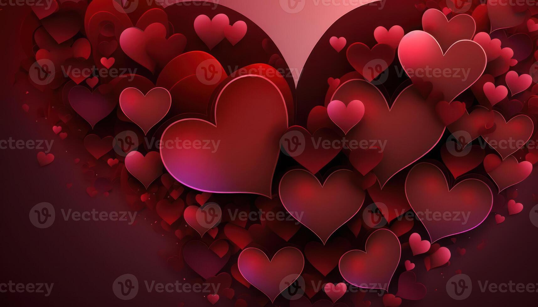 Valentines day background with hearts. photo