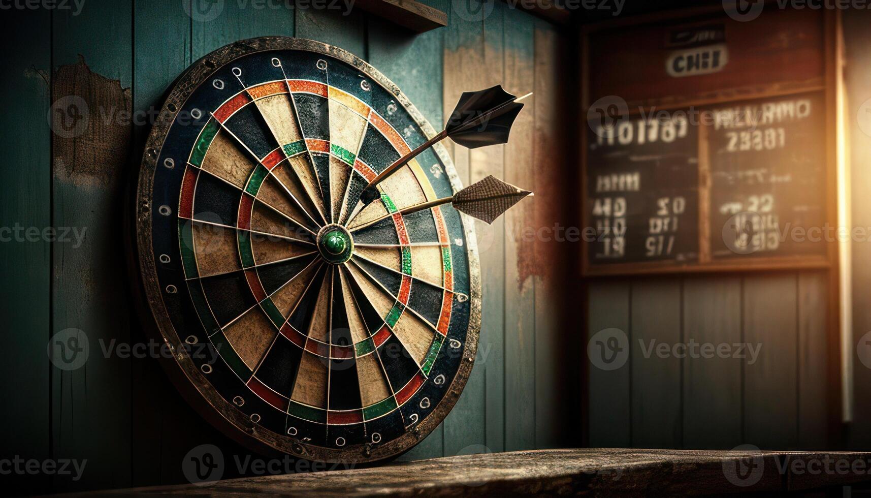 dartboard with arrow. photo