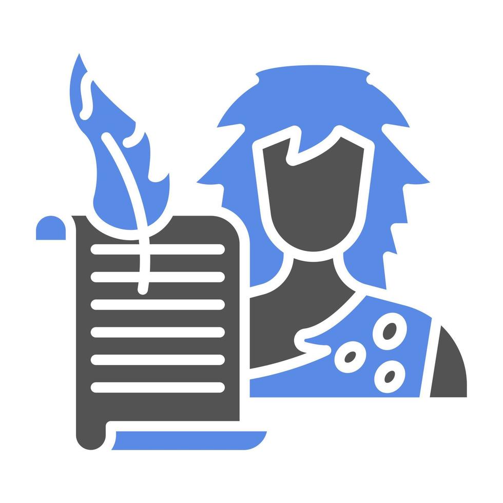 Historian Man Vector Icon Style