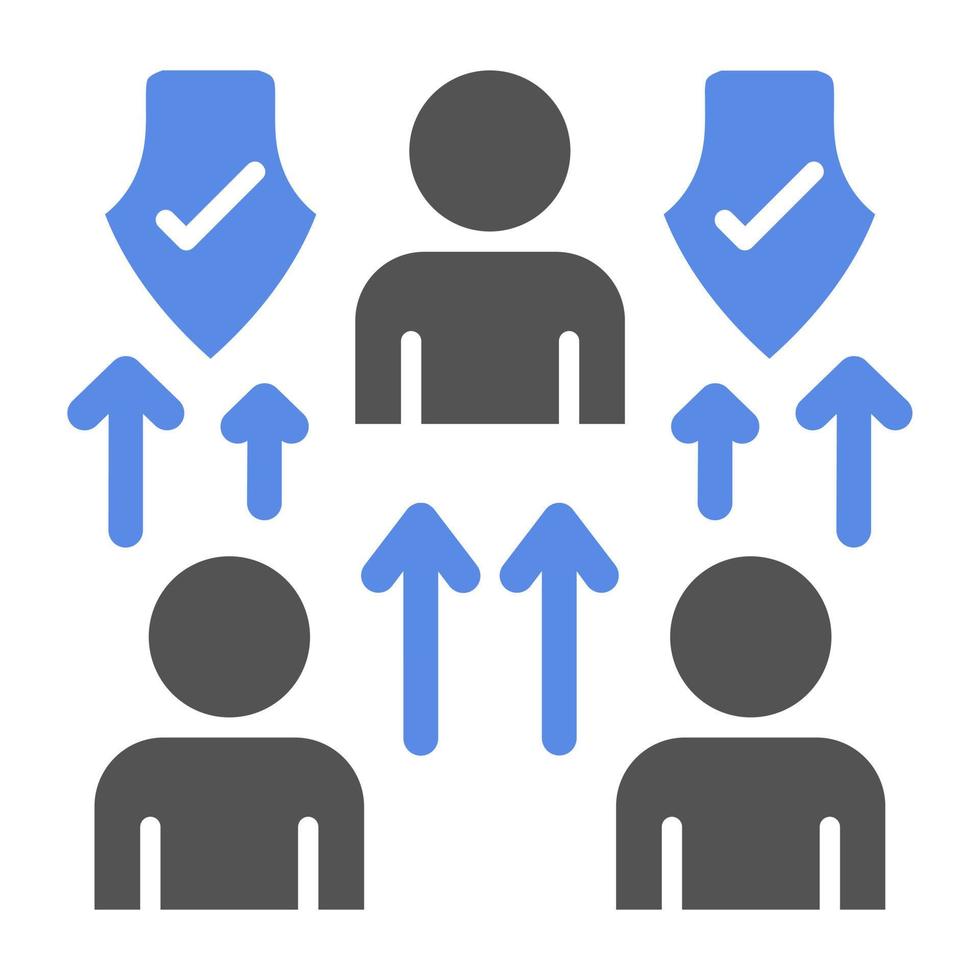 Supervisory Authority Vector Icon Style