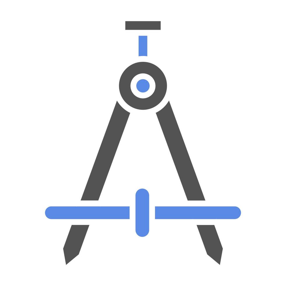 Drawing Compass Vector Icon Style