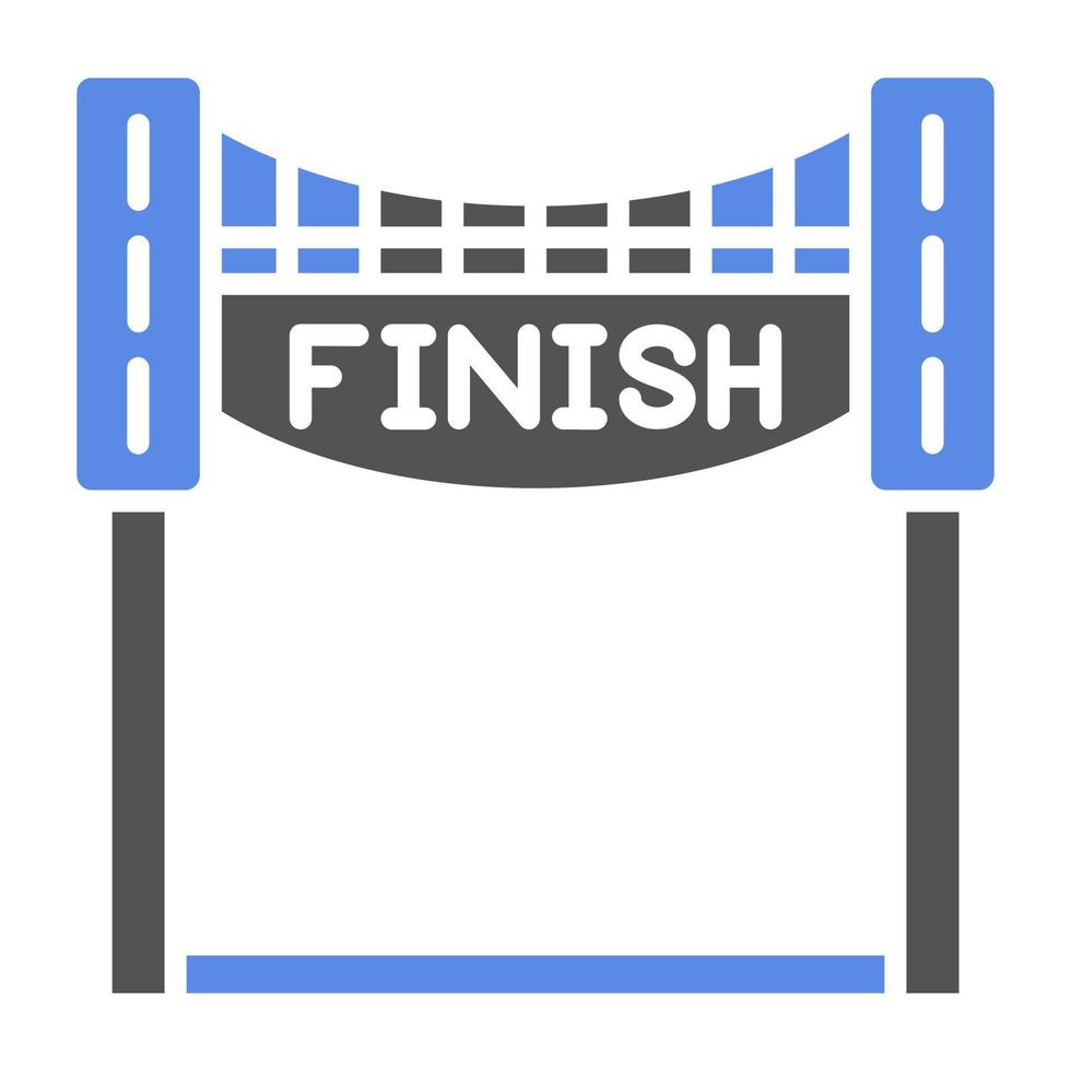 Finish Line Vector Icon Style